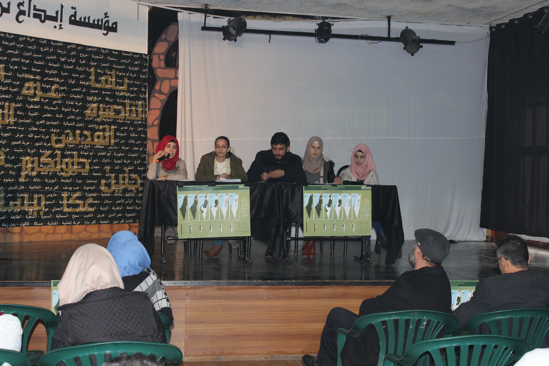 حفل اختتام مشروع تواصل وعودة، شباب فلسطيني يناهض سياسة التهجير القسري
